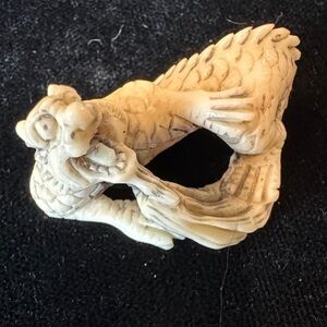 Intricately Carved Dragon Netsuke